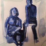 Two Females in Blue (a study)